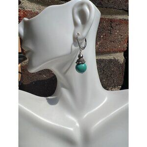 Turquoise And Sterling Silver Earrings